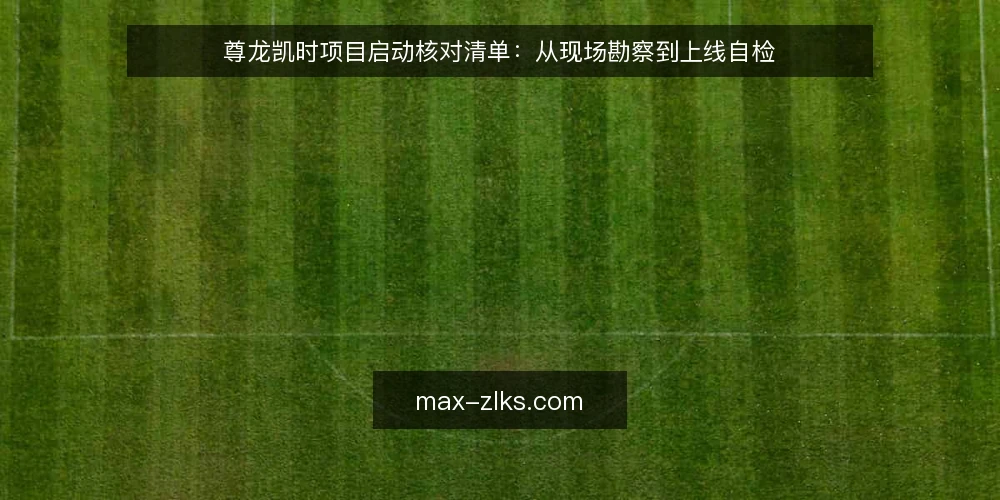 尊龙凯时项目启动核对清单：从现场勘察到上线自检 — 启动前信号：哪些迹象提示需要审计 配图